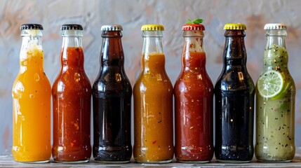 Promotional photo of Mexican sauces.
