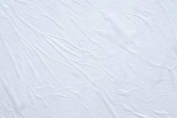 White Crumpled Paper Poster Texture Background