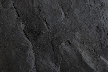 Naklejka premium Sleek Slate Surface, Dark Gray Black Background Texture