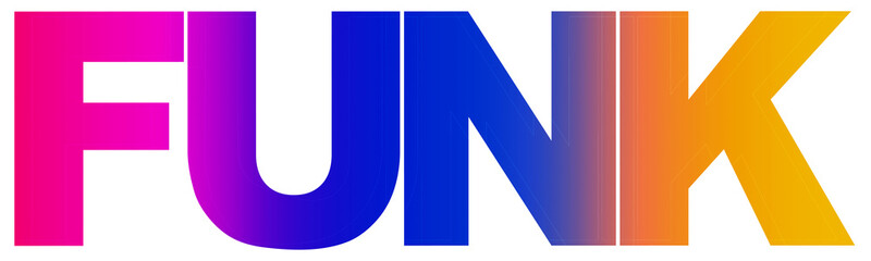 Funk, text, creative design Illustration