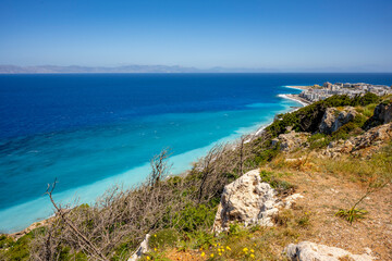 Turquoise beaches of Rhodes,Greece