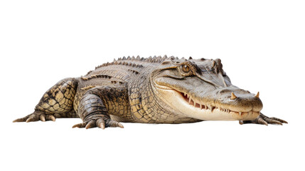 Naklejka premium crocodile isolated on a transparent background