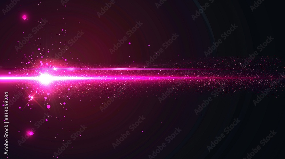 Poster bright pink beam of light with sparkling particles - a mesmerizing abstract background for digital a