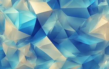 Abstract modern background with soft blue gradient color gradient and lowpoly element ar c
