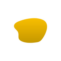 Abstract gradient shape in pastel colours and black line boarders. Creative asymmetrical frame template. Vector isolated illustration.
