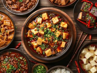 Sichuan Cuisine Spicy and bold flavors with dishes like mapo tofu