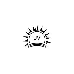 UV Skin Protection Sunscreen Lotion icon  isolated on white background