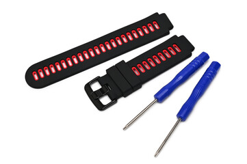 Watch strap with screwdrivers