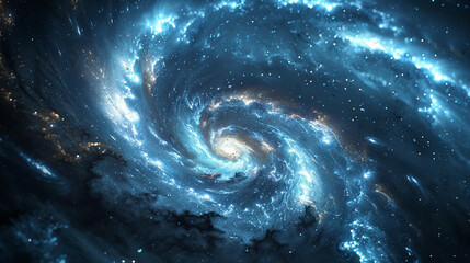 Galactic Dreamscape A Surreal Interpretation of a Spiral Galaxy