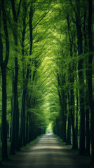 Obraz premium Trees and Vegetation Image, Pattern Style, For Wallpaper, Desktop Background, Smartphone Cell Phone Case, Computer Screen, Cell Phone Screen, Smartphone Screen, 9:16 Format - PNG