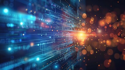 abstract technology communication concept vector background