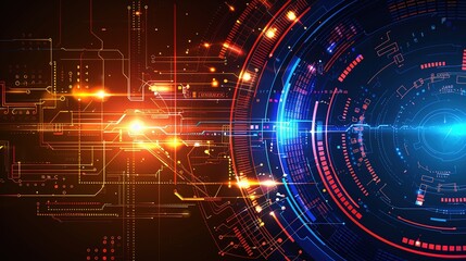 Fototapeta premium abstract technology communication concept vector background
