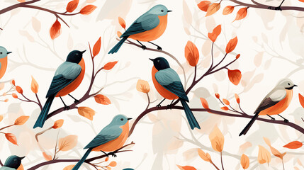 Bird Image, Pattern Style, For Wallpaper, Desktop Background, Smartphone Cell Phone Case, Computer Screen, Cell Phone Screen, Smartphone Screen, 16:9 Format - PNG