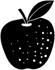 apple illustration fruit silhouette food logo tree icon red outline oak bitten education slice branch organic harvest nature agriculture shape ripe leaf garden for vector graphic background