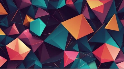 Obraz premium Harmonic Triangle Patterns Suitable for Graphic Resources Banner. Copy Space 