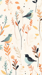 Bird Image, Pattern Style, For Wallpaper, Desktop Background, Smartphone Cell Phone Case, Computer Screen, Cell Phone Screen, Smartphone Screen, 9:16 Format - PNG