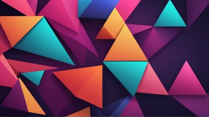 Obraz premium Abstract Triangle Geometric Suitable for Graphic Resources Banner. Copy Space 