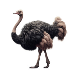 Ostrich bird Isolated transparent background


