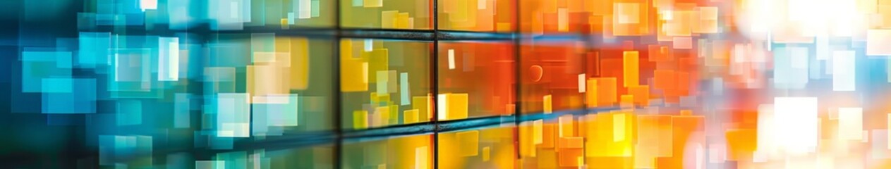 Colorful Abstract Image of a Window