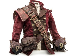 Fototapeta premium Soldiers in ancient times donned protective helmets and sturdy boots, essential gear that symbolized strength and readiness for battle