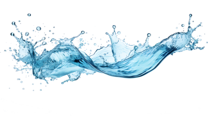 water splash on white background