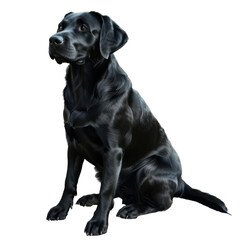 Obraz premium Labrador Retriever, isolated on white background, perfect for PNG diecut