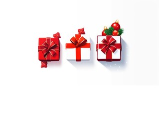 A holiday icon set showcasing Christmas designs such as gifts, snowflakes, and winter decorations, capturing the essence of xmas spirit