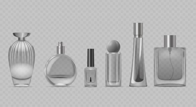 Diverse Perfume Bottles Depicting Unique Designs Suitable For Various Aesthetics. From Classic To Modern Styles