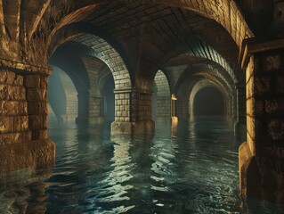 medieval castle underground sewer system