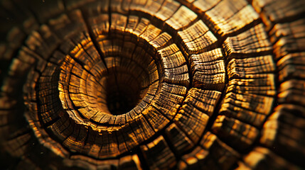 A close up of a tree trunk with a hole in it.