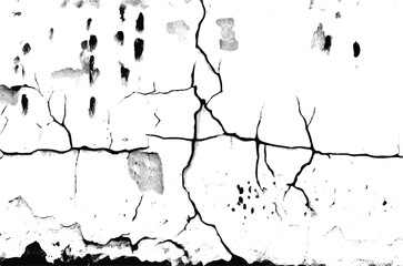 Vector grunge cracked texture background. grunge design crack texture background. Cracks overlay textured. Distressed black texture. 
