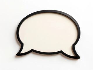 Fototapeta premium speech bubble on white background