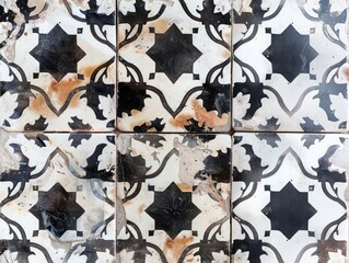 oriental square symmetrical tile