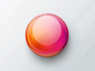 UI button glossy colors, white background