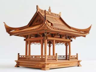 chinese wood house, ancient architecture