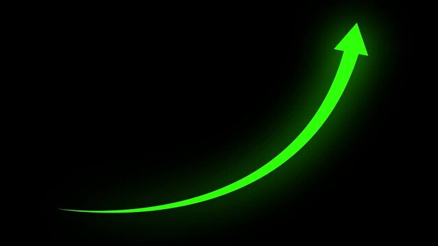 Rising arrow transparent channel. arrow rising transparent channel, business growth arrow and graph chart, Business line arrow.