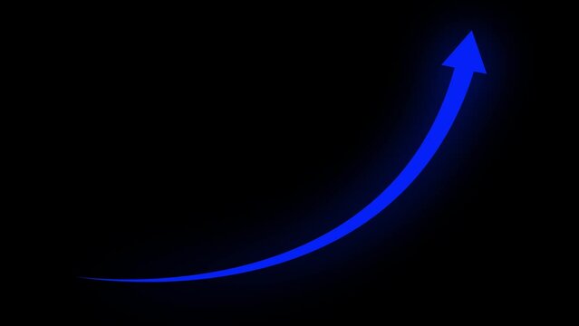 Rising arrow transparent channel. arrow rising transparent channel, business growth arrow and graph chart, Business line arrow.