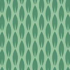 Minimalist Green Leaf Pattern