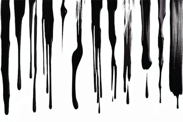 Black Brush Strokes. Vector brush stroke texture. Distressed uneven grunge background. Black isolated on white. EPS10. Black Brush strokes isolated on white background. 