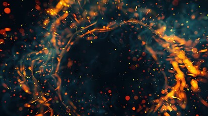 abstract nebular galaxy theme background, futuristic space, Generative Ai