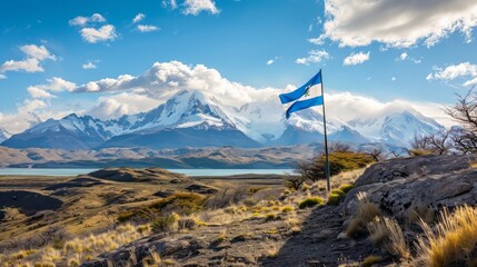 Argentinian Flag at Patagonia