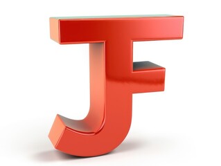letter F icon color, white background