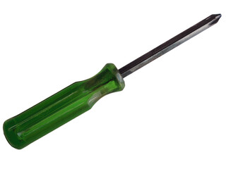 Screwdriver isolated cutout, transparent background, repair equipment, electrician's maintenance tool, Concept building improvment