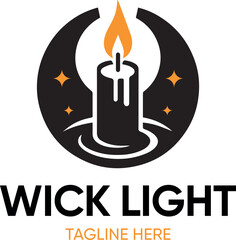 Candle Vector Illustration, Candle Logo, Candle Light, Candle Illustrations, Logo Design, Candle Logo Vector, Logo Vector, Logo Template, wax, light logo, illustration,