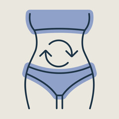 The health of the digestive vector icon