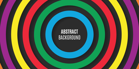 Abstract Colorful circle background Suit for poster, cover, banner, flyer, brochure