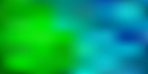 Light blue, green vector blurred template.