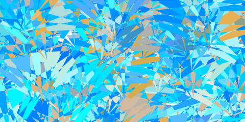 Light Blue, Green vector pattern with polygonal shapes.