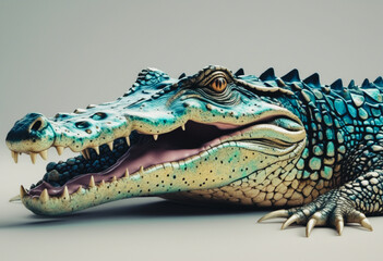 Fototapeta premium head of a crocodile