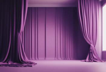 curtains with a spotlight
